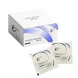 Box of 200 Pcs- Sterile Alcohol Prep Pads Medium, Individually Wrapped Alcohol Swabs, Ideal for Medical & First Aid Kits (200)