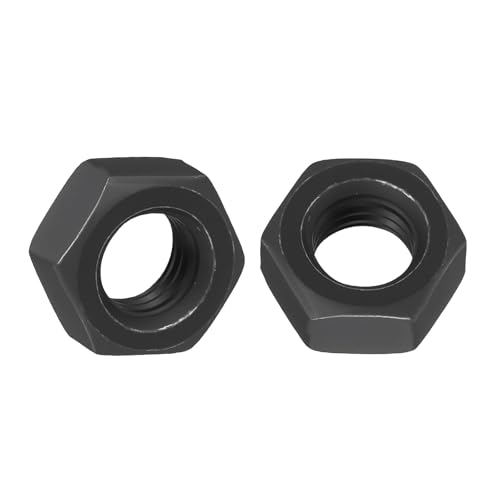 Kozelo 20pcs Hex Nuts M10-1.5mm Carbon Steel Coarse Thread Black