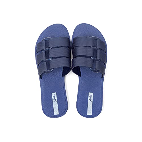 Xirella Gretta Wide Flat And Comfort Sandals For Women, Non-Slip, Slip On Style For Easy On/Off, Rest Sandals Women Ideal For All Occasions, Open Toe Dressy, Flexible Flat Sandals For Summer & Spring, Slip On Design (Blue, Us_Footwear_Size_System, Adult, Women, Numeric_Range, Medium, Numeric_7, Numeric_8) #TOP2