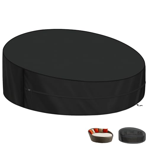 LAMUNI Sonneninsel Abdeckung Wasserdicht Schutzhülle Sonneninsel Rund...