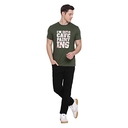 Image of Red Tape Men's Solid Regular Fit T-Shirt