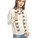 SUNDSGT Skinny Scarf Neckerchief Knit Striped Scarf for Women Fashion Cute Accessories Spring Fall Winter (Camel White)