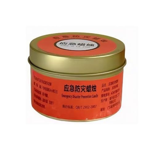 Emergency Candle, Long Burning Survival Candles Soy Wax Candles for Power Outages Survival Camping Hunting Outdoor Activities, Gear for Survival, Camping Essential