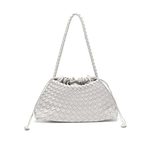 Image of Woven Hobo Bags for Women Vintage Trendy Underarm Shoulder Purse