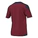 Adidas Striped 15 Camiseta de Manga Corta, Hombre, Collegiate Burgundy/Dark Blue/Yellow, L