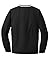 SPORT-TEK Unisex Tipped V-Neck Raglan Wind Shirt Black/White