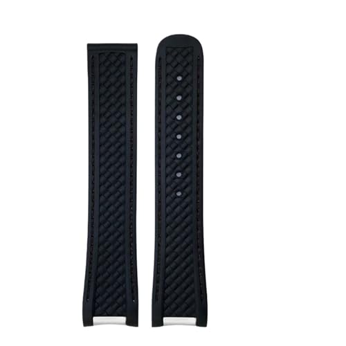 19mm 20mm 21mm �t�b�f�S�� FKM �\�t�g�E�H�b�`�o���h �I���K �A�N�A�e�� 150M AT150 �V�[�}�X�^�[ �J���t���E�H�b�`�X�g���b�v �A�b�v�O���[�h�o�b�N���ɑΉ�(Black black,21mm)