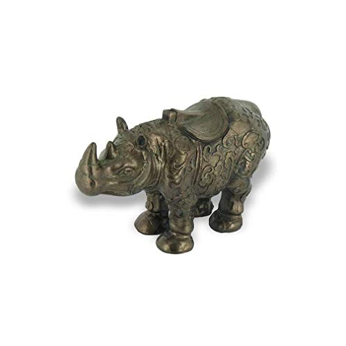 lachineuse Petit Rhinoceros Noir Bronze