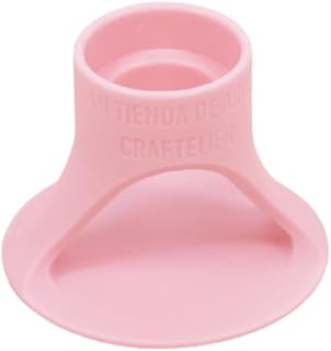 Craftelier - Liquid Glue, Tape and Adhesive Tube Holder | Approx. Diameter Measurements 6.1 cm Base, 2.9 cm Top Nozzle and 1.5 cm Bottom Nozzle - Pink Colour