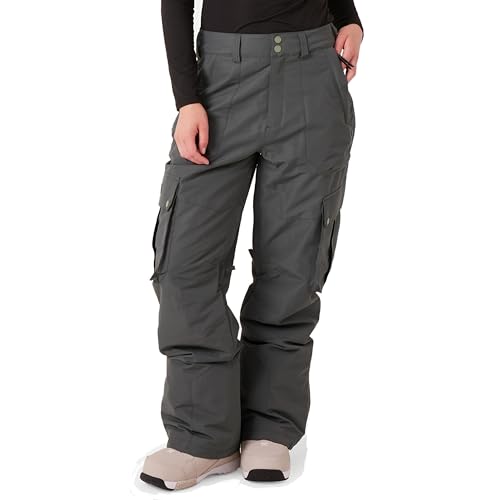 Roxy Women's Trooper Cargo Snow Pant – 10K Waterproof Taped Seams Insulated Ski-Snowboard Pants, Urban Chic, X-Small