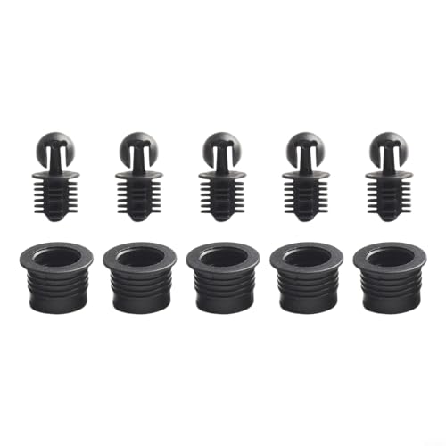 Lautsprecher-Grill-Peg-Kit – 10 Paar Kunststoff-Kugelbuchsen-Grillführungen für DIY-Audio-Lautsprecherschrank-Grill-Montage & Entertainment-Center-Grillplatten (A32)