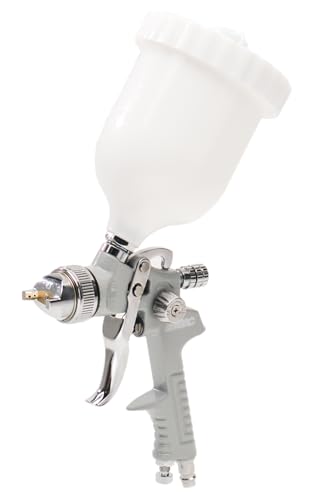 ABAC Lackierpistole G-550F, Druckluft Farbsprühgerät, Spritzpistole/Sprühpistole mit 600 mm Fließbecher, Ø 1,5 mm Spritzdüse, Rund- oder Flachstrahl, max. Druck 4 Bar