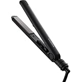 SALONIA サロニア ミニ ストレートアイロン ヘアアイロン 耐熱ポーチ付 SL-010SB ブラック