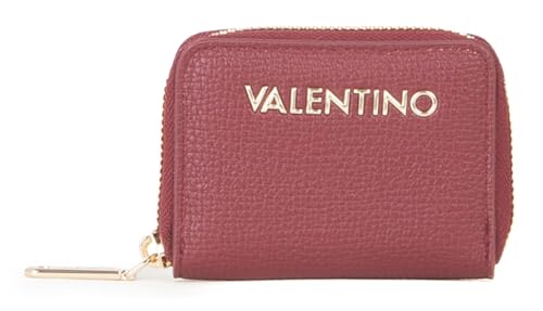 Valentino Stereo Re portefeuille de luxe en Rosso Scuro raffiné