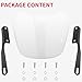 Small Universal Windshield Motorcycle Wind Deflector Windscreen Front Flyscreen with Mount Bracket Fit Motorbike 7