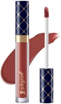 Pilgrim Oh So Crème! Premium Matte Liquid Lipstick | Most Lightweight & Transfer-proof Lipstick | Highly Pigmented & Long-Lasting | 3.5ml (Caramel Bébé-04)