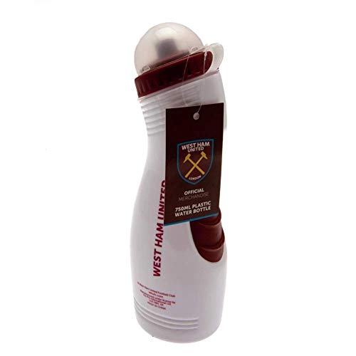 West Ham United Unisex-Youth WH04341 Waterbottle, West Ham (White), 750 ml