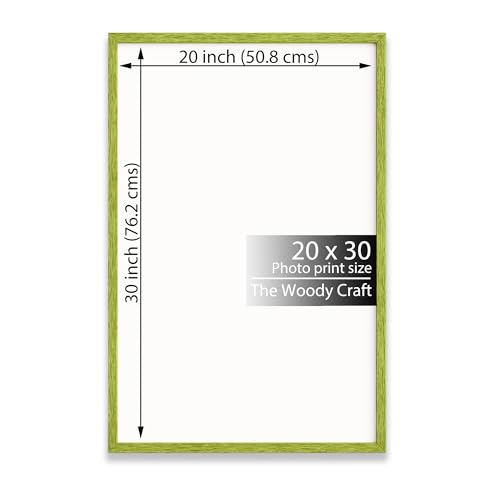 Image of Photo Frame 20 x 30 Inch | Green Photo Frame For Wall | Modern Wall Frame | Wooden Photo Frame With Premium Finish | Smart Big Photo Frames For Wall | Ideal Frames For Bedroom Wall Decor