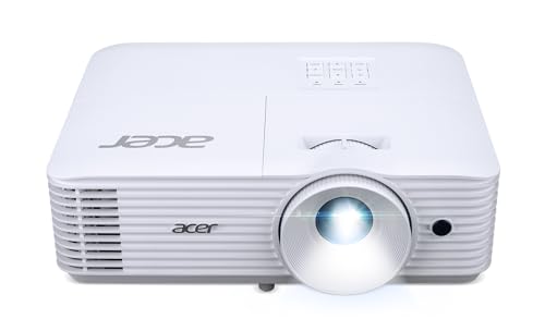 Acer H6546 DLP-Beamer - 1080p Full HD (1.920 x 1.080 Pixel), 5.200 ANSI Lumen, 10.000:1 Kontrast, 3D, Keystone, 1x 3 Watt Lautsprecher, HDMI (HDCP), weiß, Home Cinema