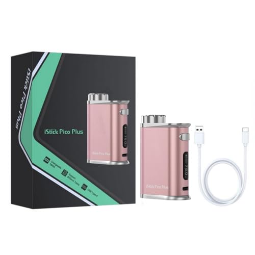 For Eleaf iStick Pico Plus Mod 75 W Vaporizador | Modo VW/TC | Batería 18650 [Excluye] de carga rápida USB C de 5 V/2 A | Compatible con el Atomizador Melo 4S original (Oro rosa)   Sin líquido
