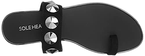Image of Sole Head Women's 232 Black Ankle-Strap Fashion Sandals-4 Uk (37 Eu) (232Black37)