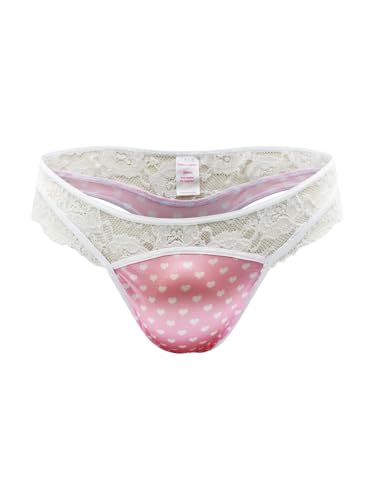 XDress Luxe Satin & Lace Thong Panty for Men - Sexy Men's Panties