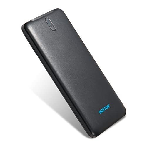 BESTON Portable Charger, Ultra Slim 10000mAh Power Bank, Dual High-Speed Charging Port Battery Pack for iPhone, Android Phones, Tablets