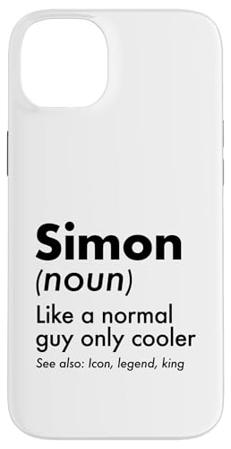 Simon Like A Normal Guy Only Cooler Legend King �t�@�[�X�g�l�[�� �X�}�z�P�[�X iPhone 14 Plus �p