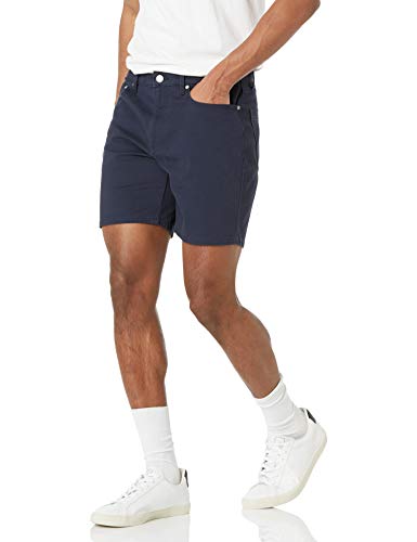 Image of Amazon Essentials Men's Straight-Fit 9 inch Inseam Stretch Cotton Twill 5-Pocket Shorts