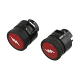 2 interruttori a pulsante di accensione per griglia Weber Q320 Q3200 Q1200 Q2200 sostituisce parti 63788 64868 ABS plastica e struttura in metallo, nero rosso