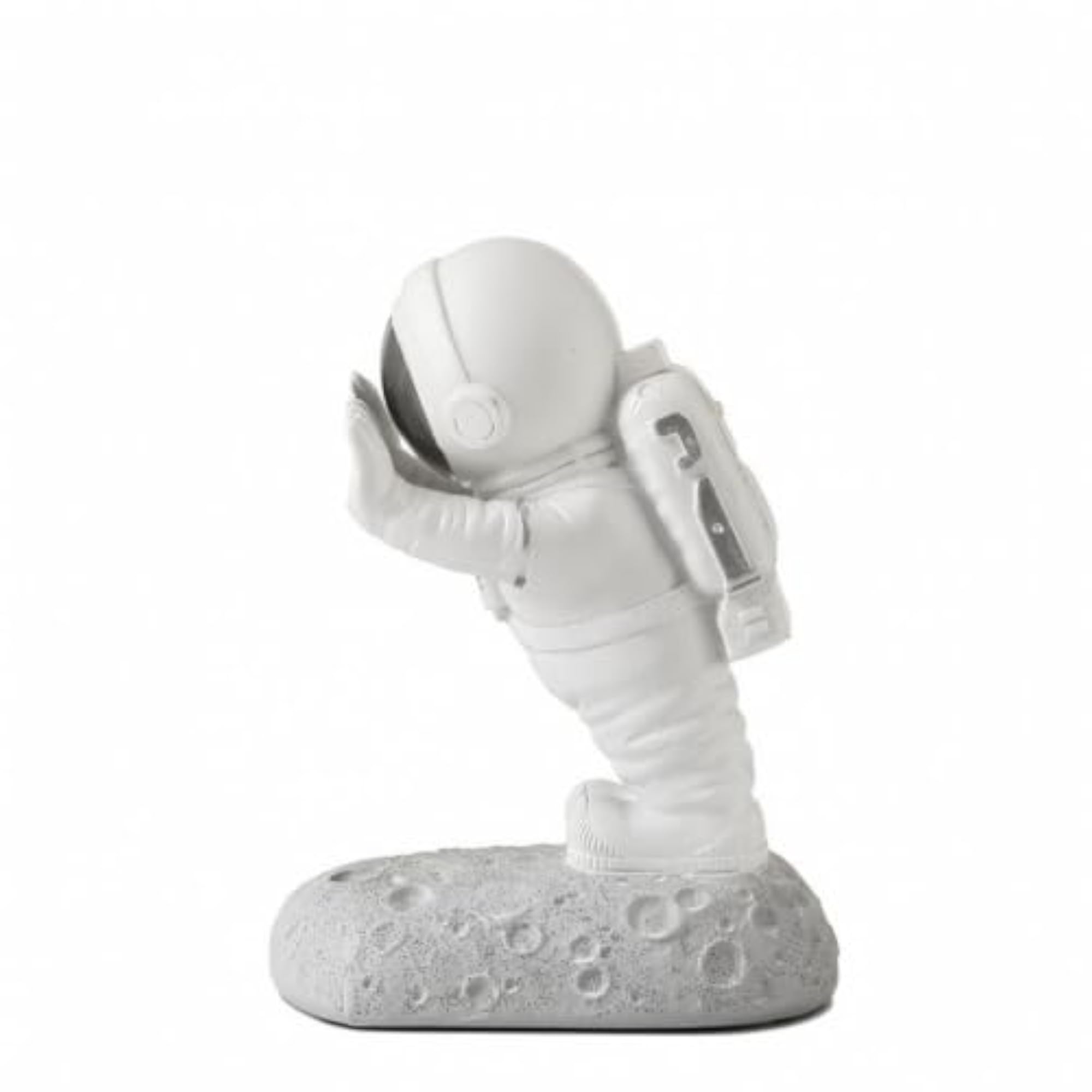 Sculptural Astronaut Bookend, Modern Decorative Highlight