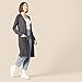 Amazon Essentials Women's Lightweight Longer Length Open-Front Long-Sleeve Cardigan Sweater (Available in Plus Size), Charcoal Heather, X-Large
