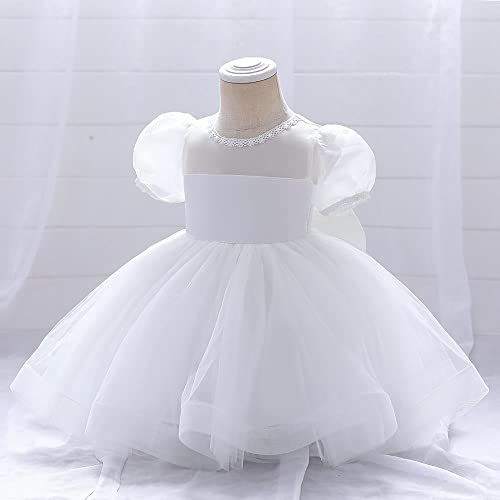 Dressy Daisy Baby & Toddler Girls' Special Occasion Dresses Wedding Flower Girl White Dress Fancy Party Ball Gown3