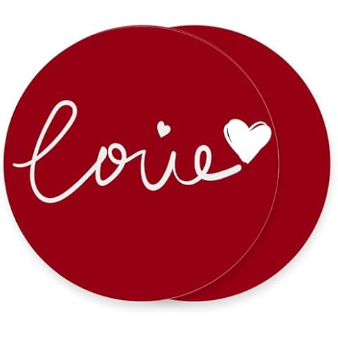 12 Inch Silicone Microwave Mat, Red Round Non-Stick Heat Resistant Baking Mat Set, BPA-Free Multi-Purpose Microwave Mat, Kitchen Trivets for Hot Dishes & Cookware Valentine's Day Silicone Placemat Cover