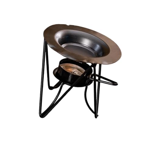 CAZSTYK Soporte de metal para velas de té, quemadores de aceite esencial, quemadores de ceras, difusor perfumado para el hogar, dormitorio, oficina, decoración, calentador de ceras