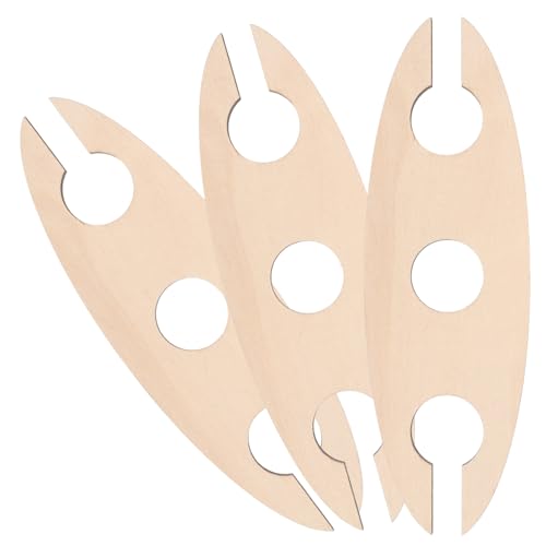 Soporte de vino de madera 3 piezas para  botellas miniatura 1