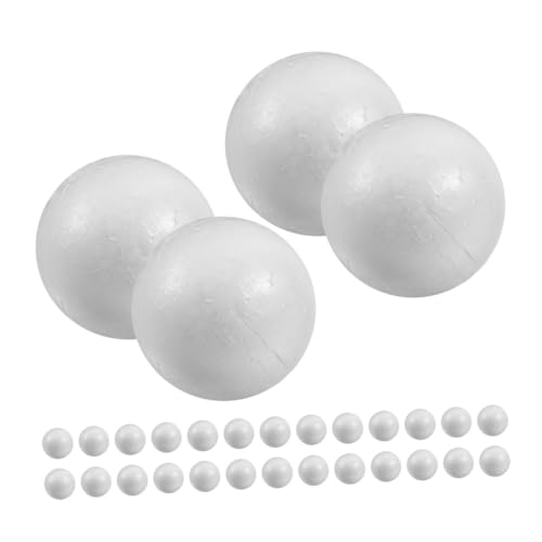30 Piezas Bolas de Espuma para Manualidades Diy para Decoración de Fiestas y Bodas Superficie Lisa para Pintar y Personalizar