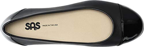 SAS Scenic Cap Toe Black/Black Patent 10.5 N - Narrow (AA)2