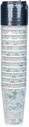Glad Disposable Coffee Cups with Lids, Coffee Flower, 12 Oz, 50 Count, 2-Pk - image 8