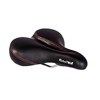 P&P pro cycling Küstentour Berquemsattel, schwarz/rot, Standard