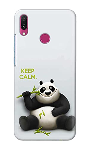 Image of Printed Hard Back Cover Case for Huawei Y6 2019 | Huawei Y6 Prime 2019 Back Cover (Cartoon Panda) -203