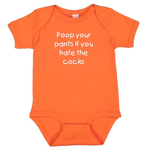Clemson Fan Funny Poop Your Pants if You Hate the Cocks Baby Bodysuit Outfit Clothes