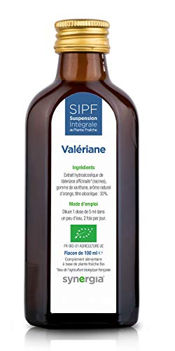 VALÉRIANE Bio Française 100 ml | Solution Buvable De Plantes Fraîches | Pour un Sommeil Réparateur | Origine France Certifié AB | Formule 100% Naturelle | Laboratoire SYNERGIA Cover