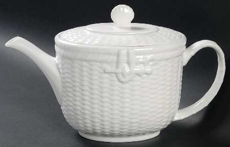 Wedgwood Tetera y tapa Nantucket, vajilla de porcelana fina