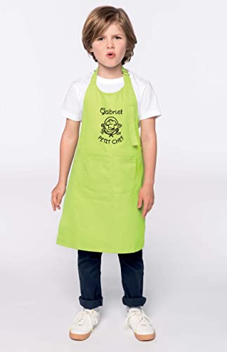 Tablier personnalisé, Tablier Enfant, tablier cuisine, cadeau personnalisé, cadeau personnalisable, tablier brodé, Petit Chef (Marine) Cover