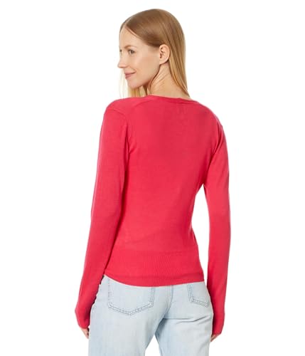 NIC+ZOE Women's All Year 4-Way Cardigan, Bright Rose2
