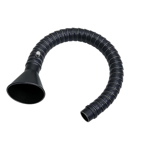 Welding Fume Exhaust Pipe POM Round Hood(Dia. 50mm,80cm)