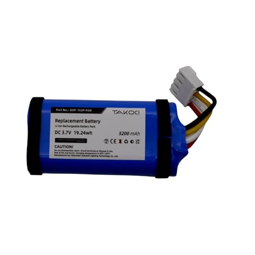 TAWUZUOR Replacement Battery Compatible with Flip 6, JBLFLIP6BLUAM, JBLFLIP6REDAM 3.7V/5200mAh