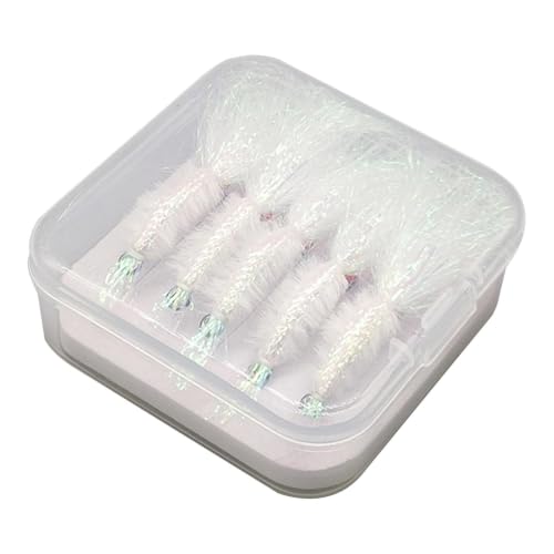 Fly Fishing Lure Kit, Artificial Ice Shrimp, Lures Kit | 0.98x0.39x0.39 inches Small and Lightweight Outdoor Gear for a Variety 