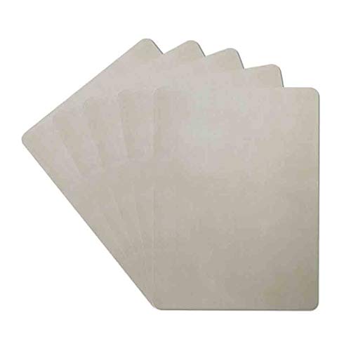 No Ink Needed Tattoo Skin Practice without Ink Rubber Blank Double Sides 8 x 6 Inch Tattooing and Microblading Eyebrow Tattoo Practice Skin for Tattoo Beginners, Experienced, Artists (5pcs-Blank)